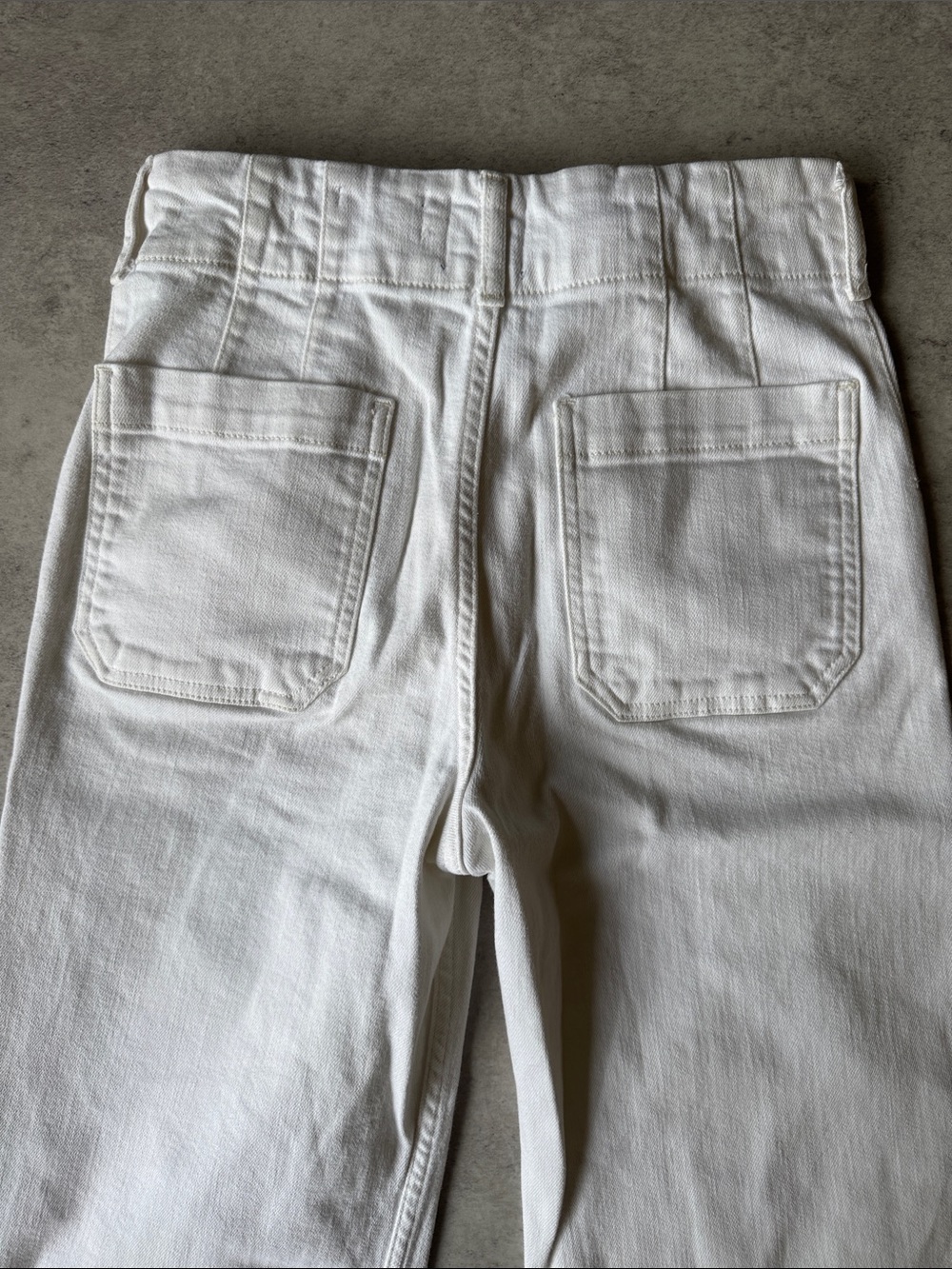 Anthropologie Maeve Colette High-Rise Wide-Leg Jeans | Ivory | Size 27 🤍 - Picture 8 of 11